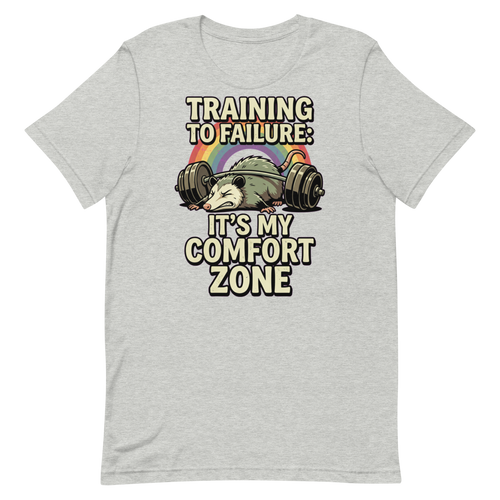 Comfort Zone Champion — Funny Gym Shirt for Struggling Lifters