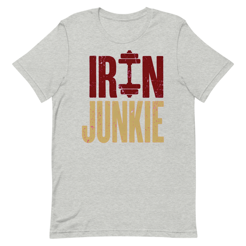 Iron Junkie — Bold Gym Shirt for Workout Warriors