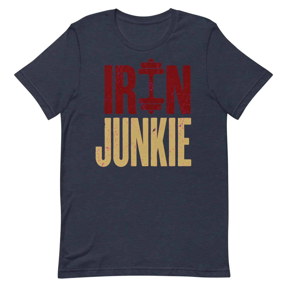 Iron Junkie — Bold Gym Shirt for Workout Warriors