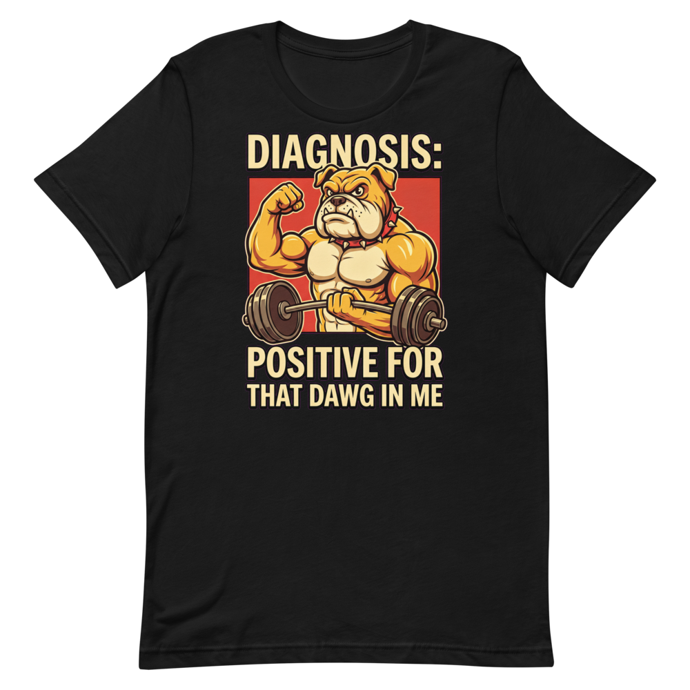 Dawg Flex Fever — Vintage Comic Shirt for Gym Lovers