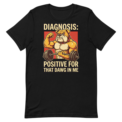 Dawg Flex Fever — Vintage Comic Shirt for Gym Lovers