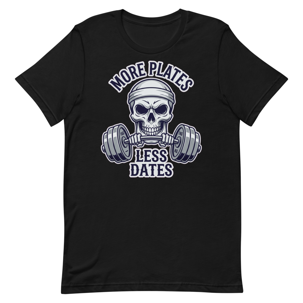 Skull Gains – Funny Gym Shirt for Lifters