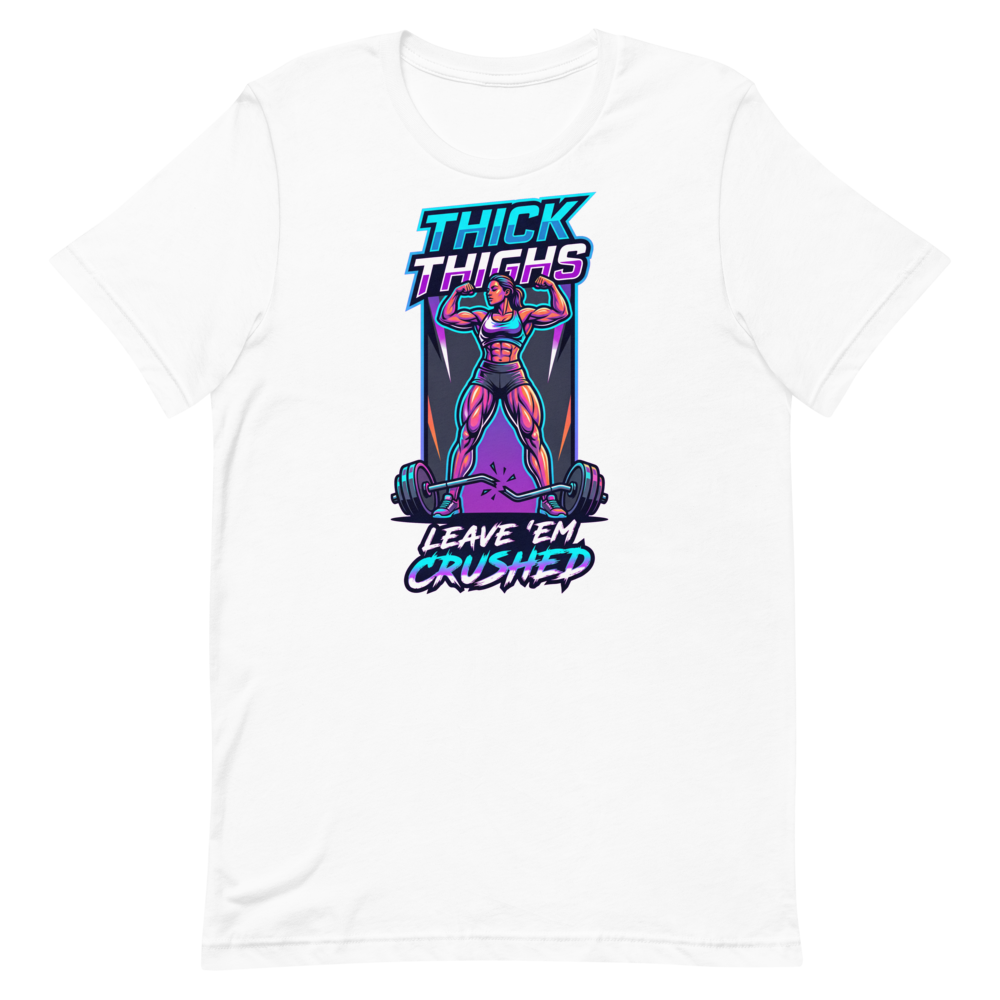 Thick Thighs, Crushing It — Bold Shirt for Gym Queens