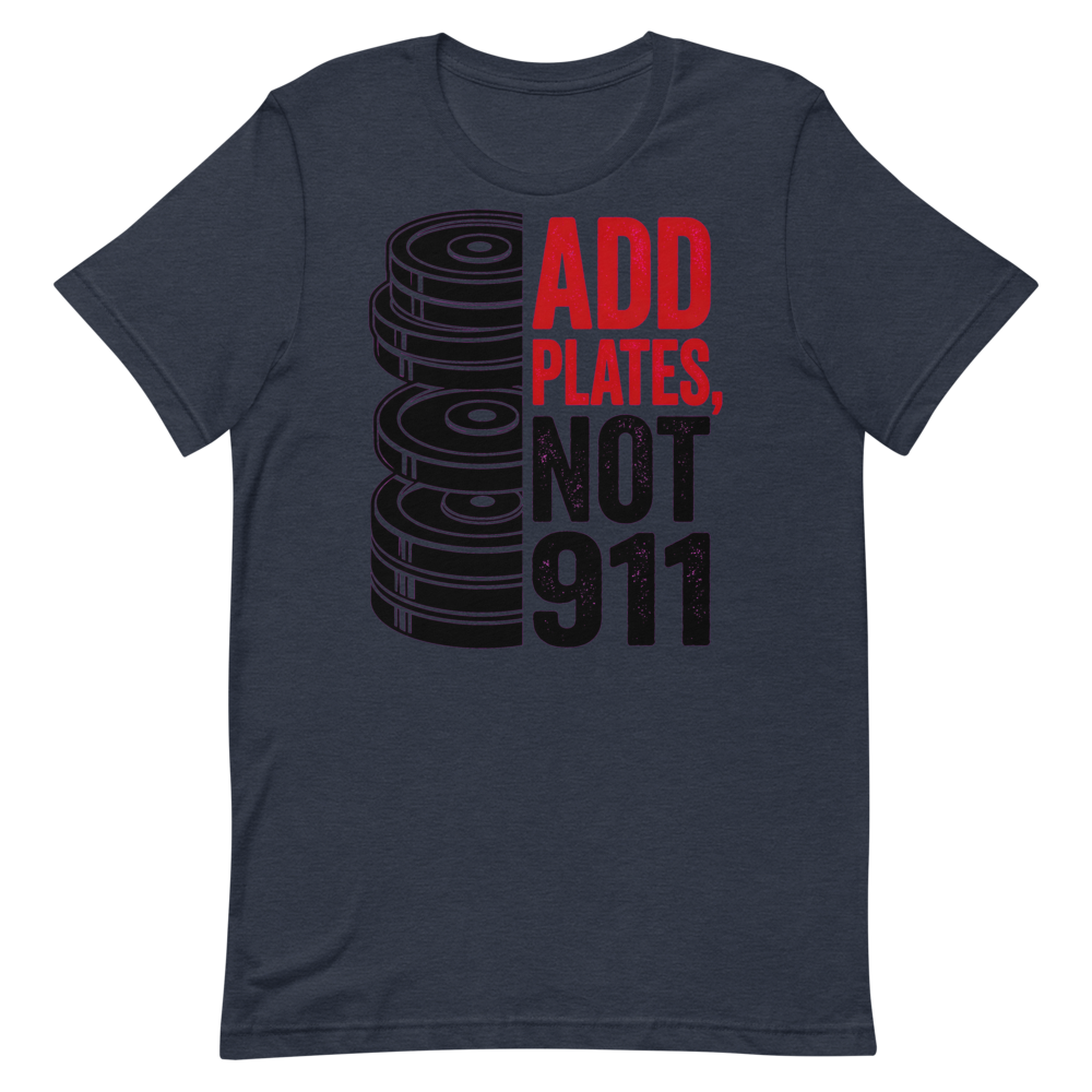 Plate Addict — Funny Gym Shirt for Weightlifters