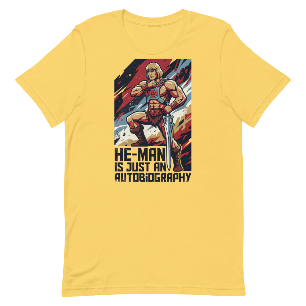 He-Man Vibes — Funny Graphic Tee for Powerhouse Fans